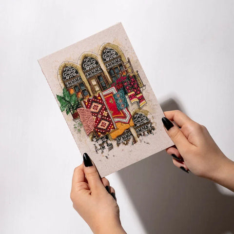 Carnet A5 en papier recyclé avec illustration