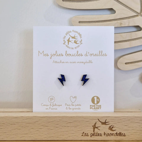 Boucles d'oreilles pailletées - Eclairs