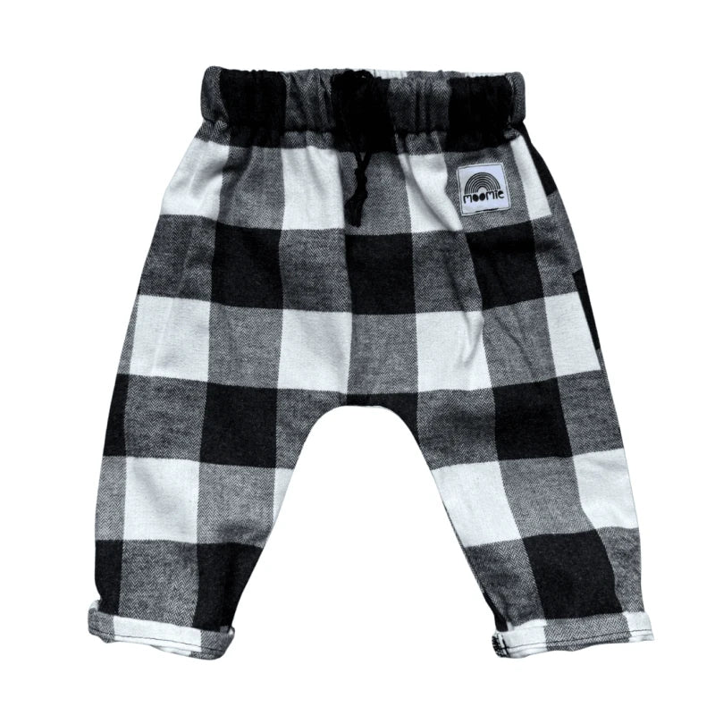 Pantalon carreaux noir et blanc - Moomie