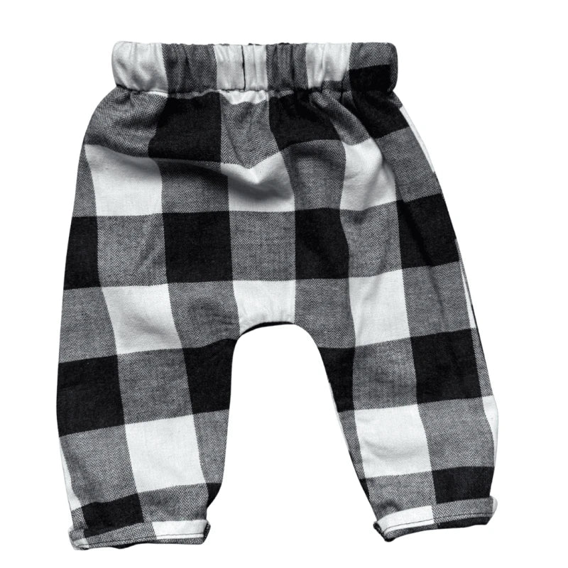 Pantalon carreaux noir et blanc - Moomie