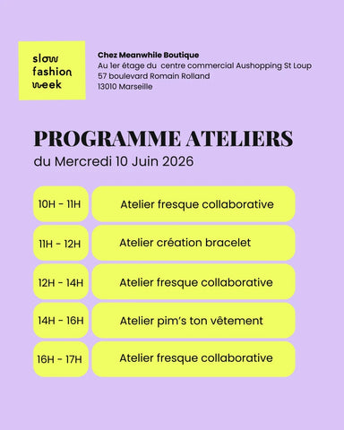 [ Spécial Slow Fashion Week ] Atelier textile personnalisation de vêtement