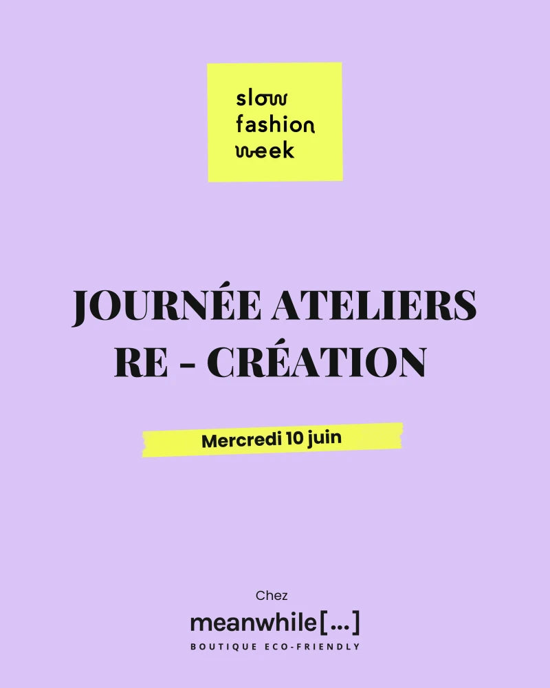 [ Spécial Slow Fashion Week ] Atelier textile personnalisation de vêtement