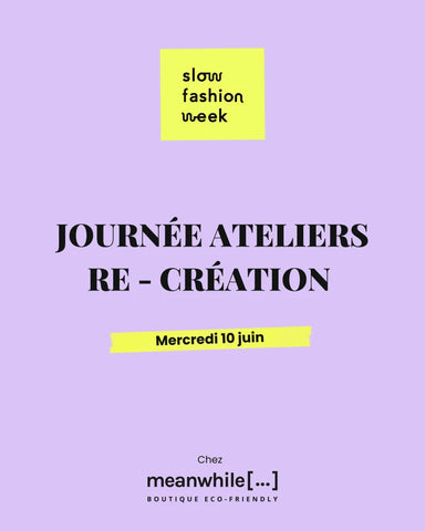[ Spécial Slow Fashion Week ] Atelier textile personnalisation de vêtement