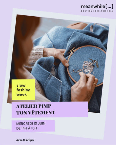 [ Spécial Slow Fashion Week ] Atelier textile personnalisation de vêtement