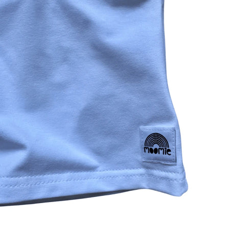 T-shirt bébé manches longues blanc en coton – Made in France