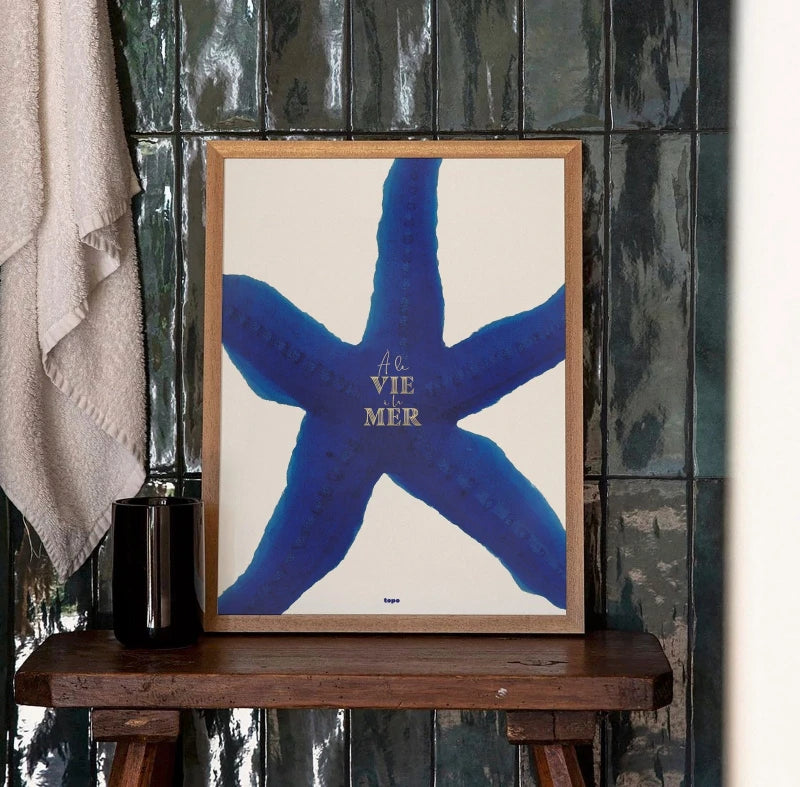 À la vie, à la mer | Affiche d'étoile de mer
