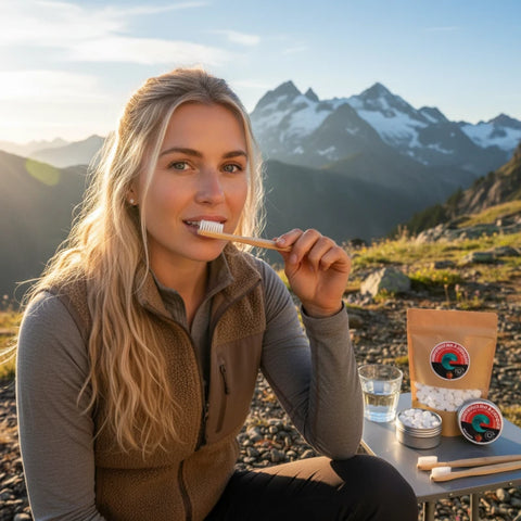 Pack 6 mois : Brosse à dents en bambou et dentifrice en pastilles