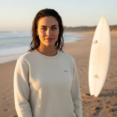 Sweat-shirt Unisexe en coton bio - Vague