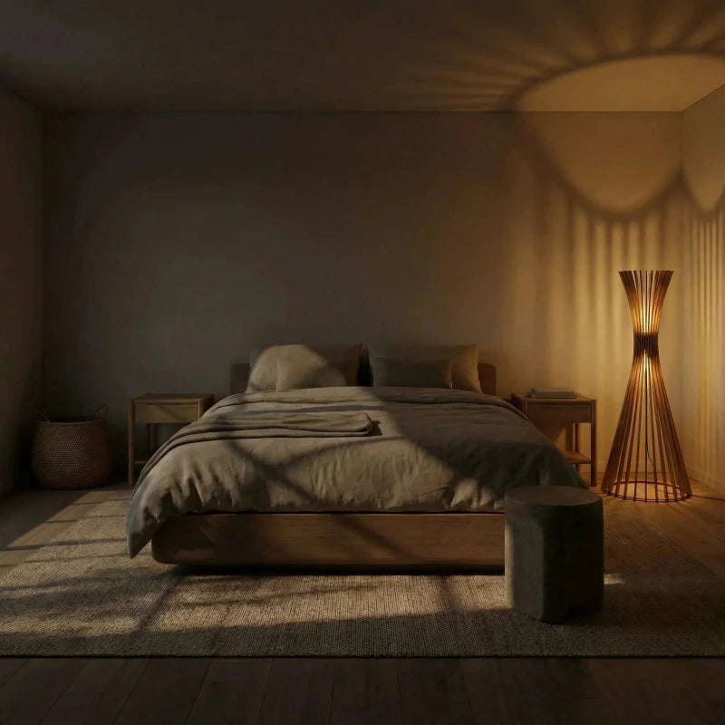 TIPI teinté Chêne | Lampadaire