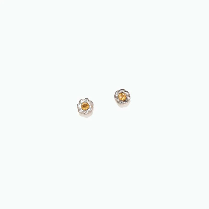Puces d’oreilles Liane Citrine