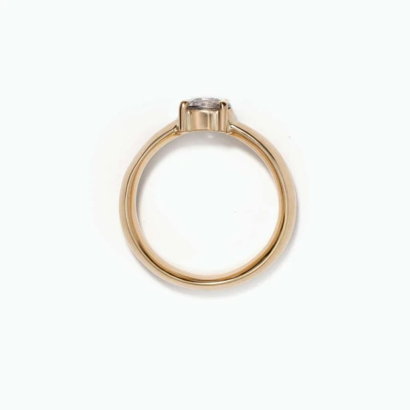 Bague Spinelle Gris Or