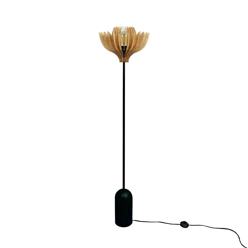 Tullia teinté Chêne | Lampadaire