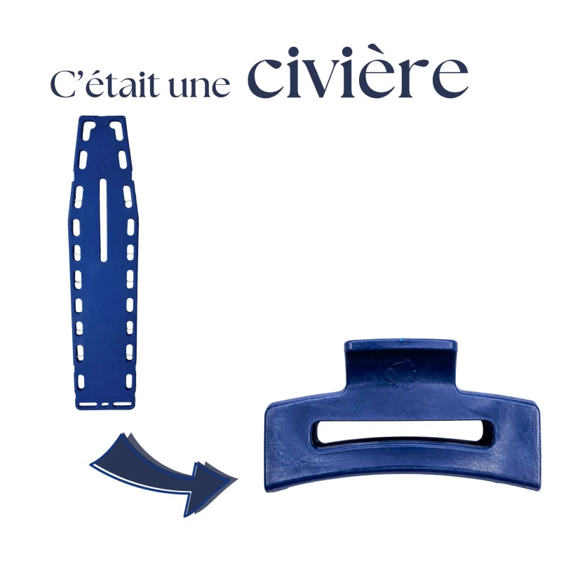 Moyenne pince à cheveux en plastique recyclé