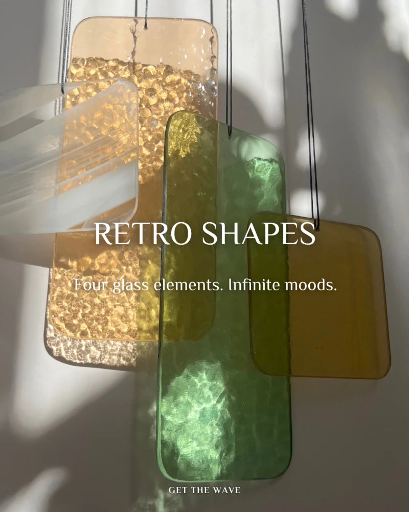 Retro Shapes Mobile - Individuell gestaltbares Glas-Mobile
