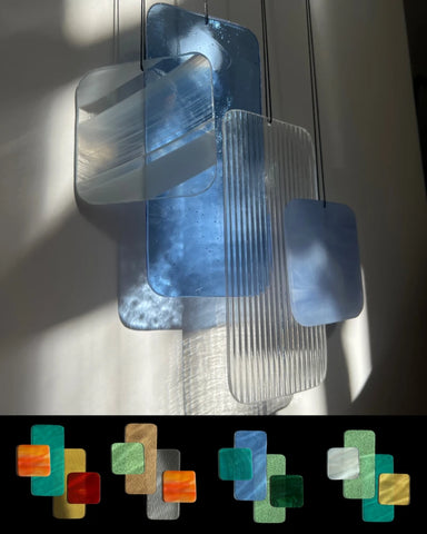 Retro Shapes Mobile - Individuell gestaltbares Glas-Mobile