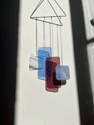 Retro Shapes Mobile - Individuell gestaltbares Glas-Mobile