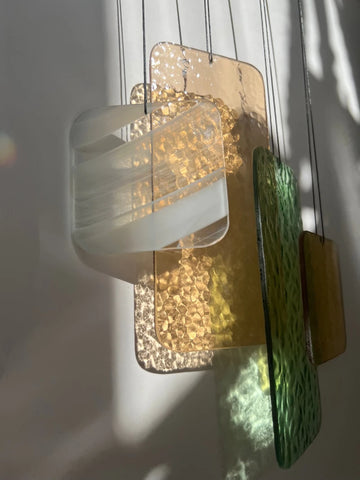 Retro Shapes Mobile - Individuell gestaltbares Glas-Mobile