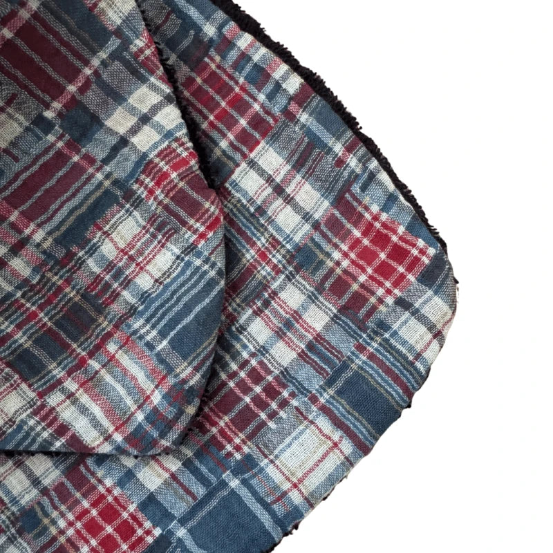 Bavoir bandana bébé à carreaux – Fabrication française
