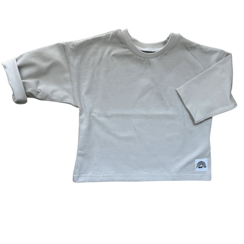 T-shirt bébé manches longues champagne