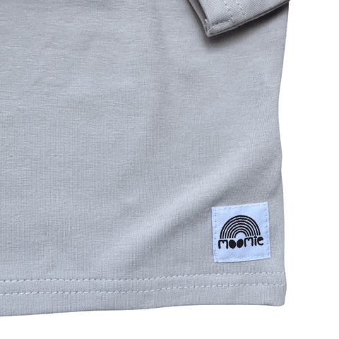 T-shirt bébé manches longues champagne