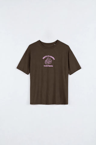 T-shirt Panier - Brun