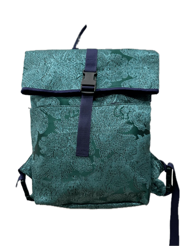 Sac à dos en tissus upcyclés style roll-top