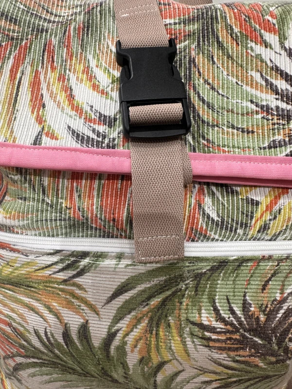 Sac à dos en tissus upcyclés style roll-top