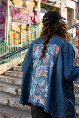 Veste en jean upcyclé