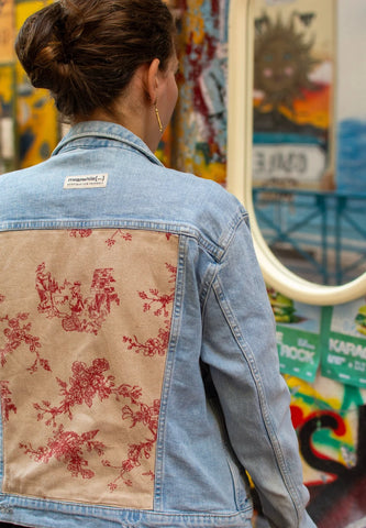 Veste en jean upcyclé