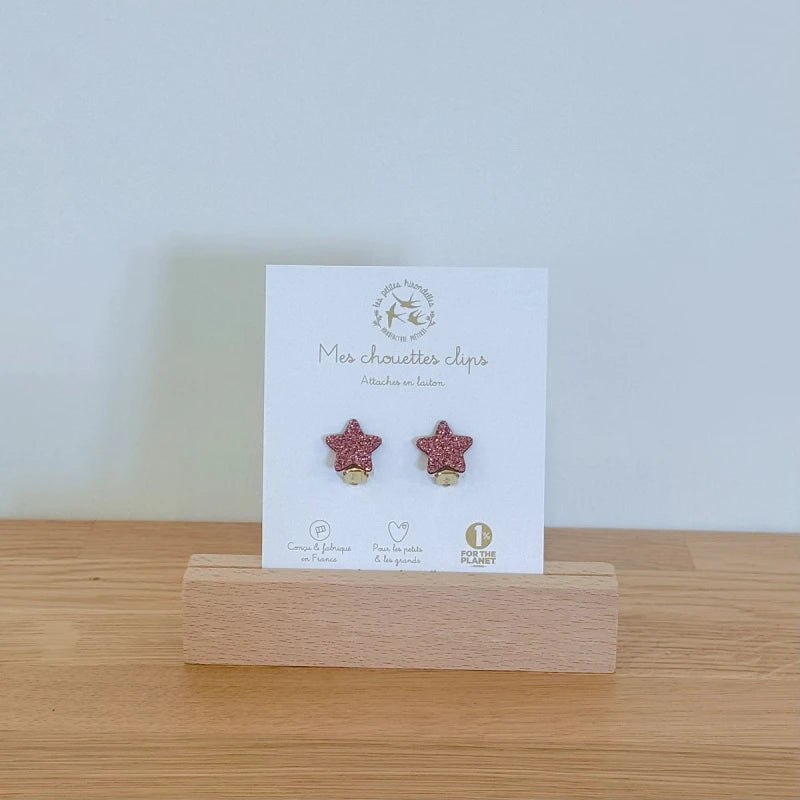 Boucles clips pailletées - Etoiles