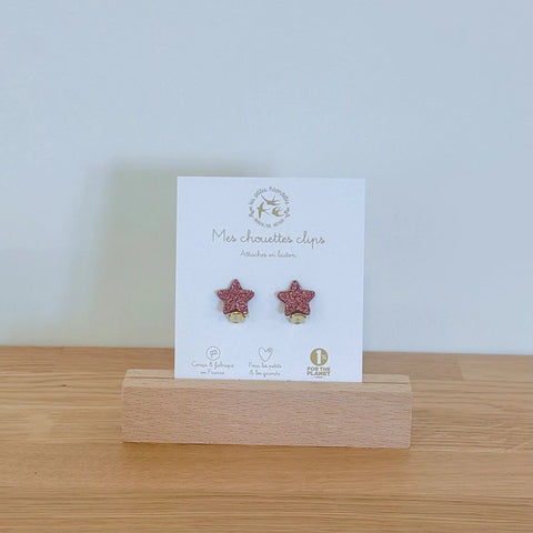Boucles clips pailletées - Etoiles