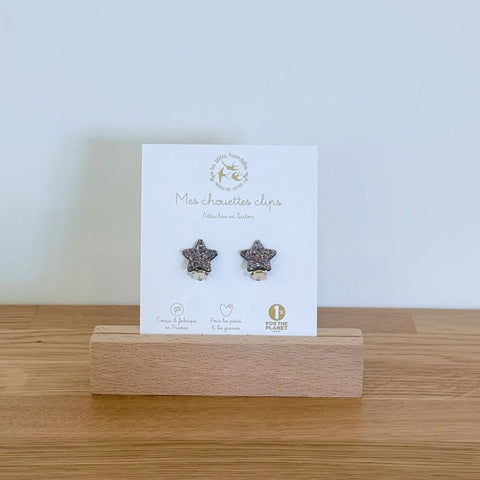 Boucles clips pailletées - Etoiles