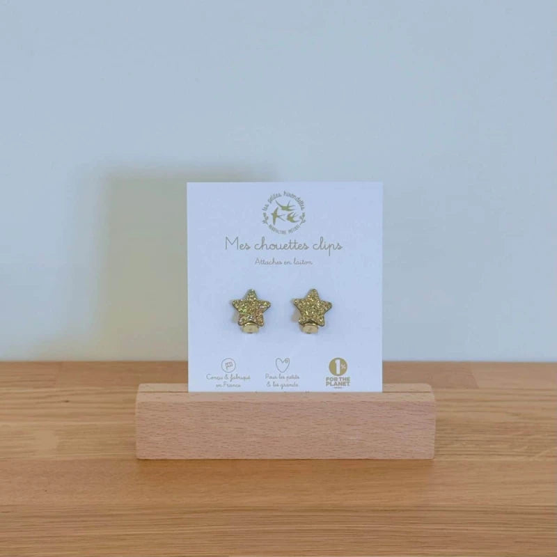 Boucles clips pailletées - Etoiles