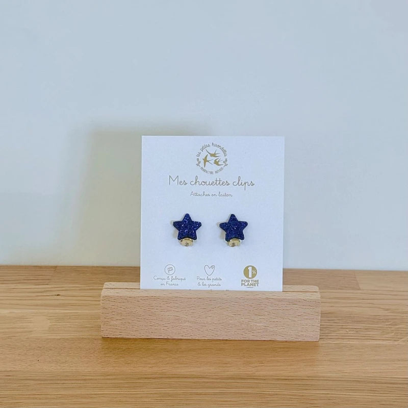Boucles clips pailletées - Etoiles