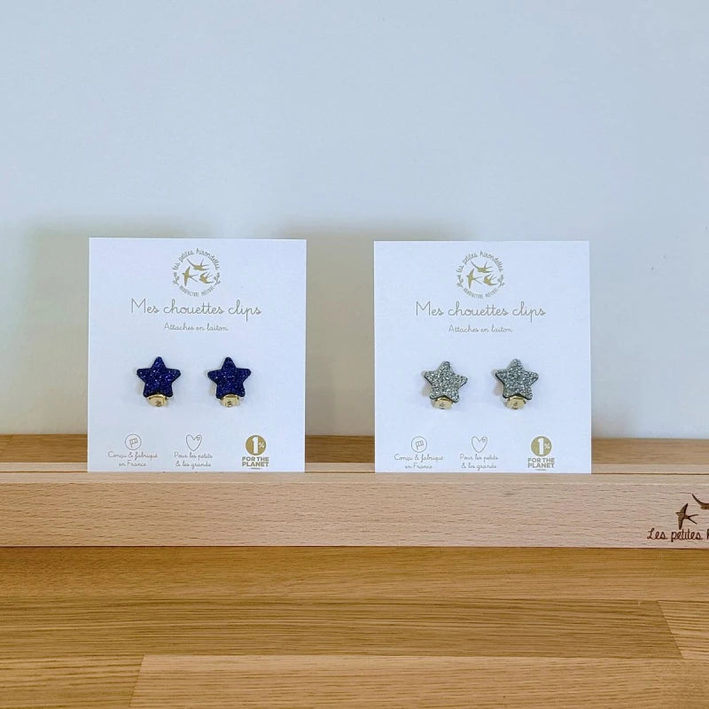 Boucles clips pailletées - Etoiles