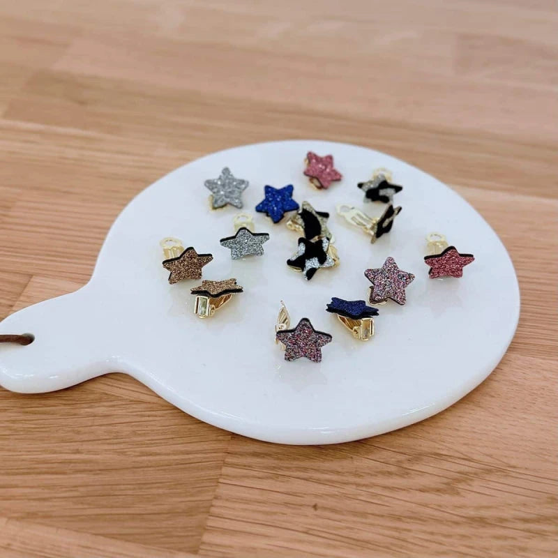 Boucles clips pailletées - Etoiles