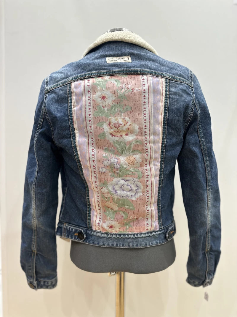 Veste en jean upcyclé