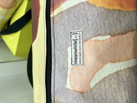 Sac de yoga en bâches upcyclées