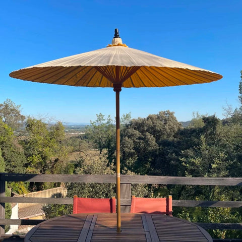 Parasol Bambou Chiang Mai — Fait Main en Thaïlande