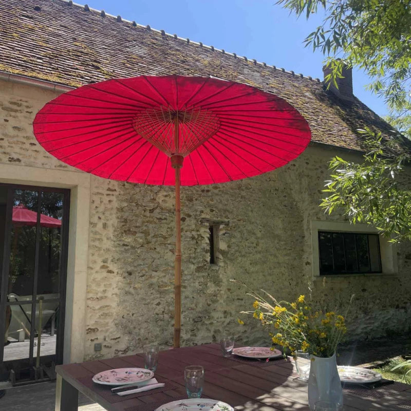 Parasol Bambou Chiang Mai — Fait Main en Thaïlande