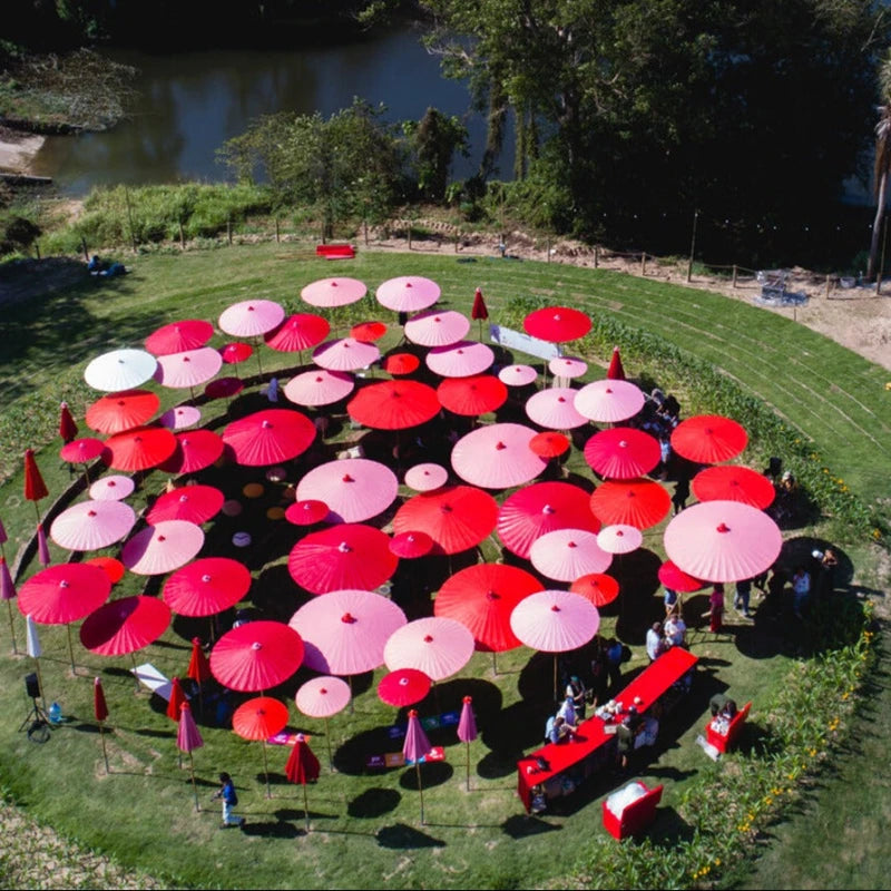 Parasol Bambou Chiang Mai — Fait Main en Thaïlande
