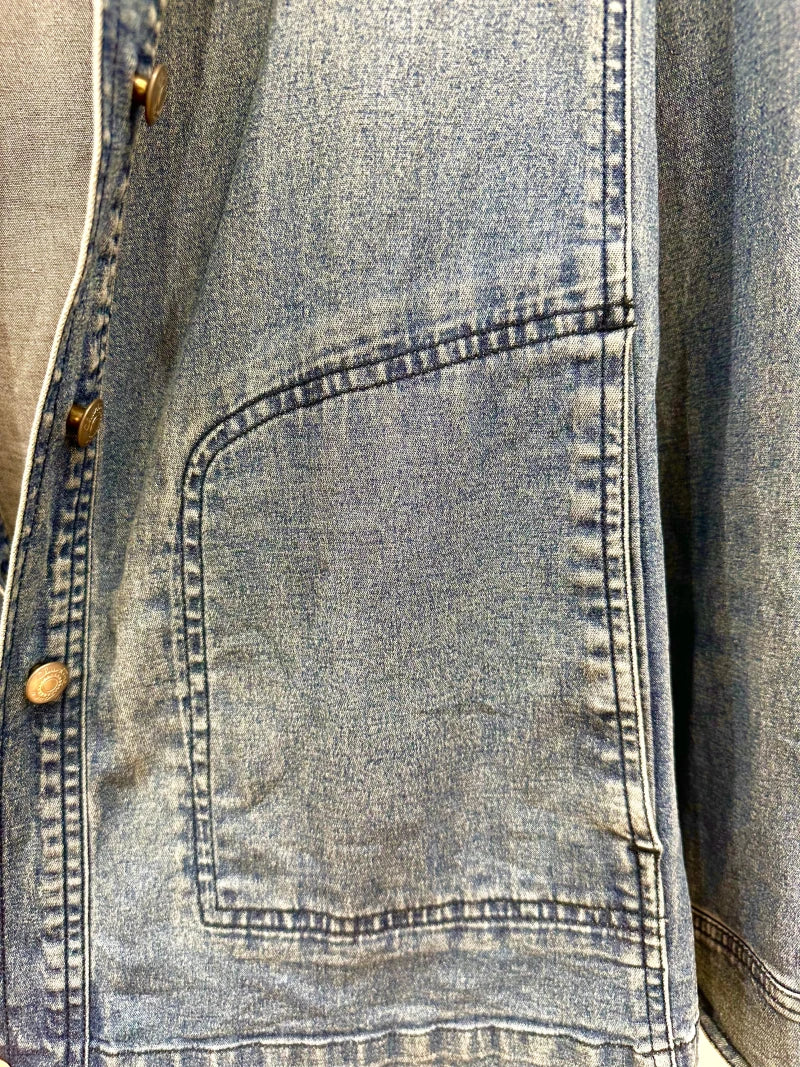 Veste en jean upcyclé