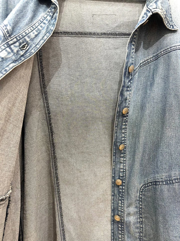 Veste en jean upcyclé