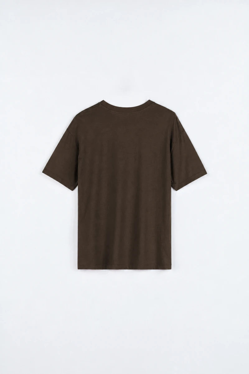 T-shirt Primeur - brun
