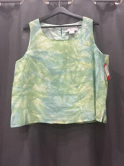 Top débardeur vert Vintage Claude Bauer