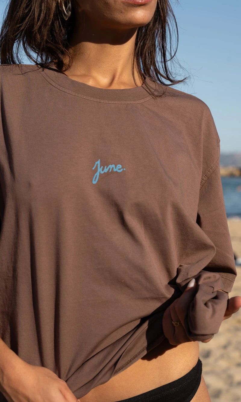 T-shirt Panier - Brun