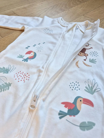 Pyjama bébé zippé - Pétillant comme un toucan