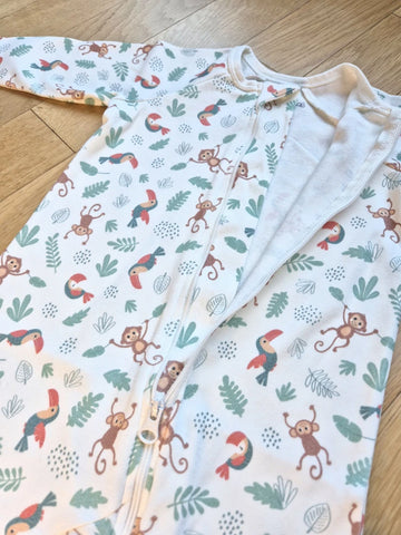 Pyjama bébé zippé - Malin comme un singe