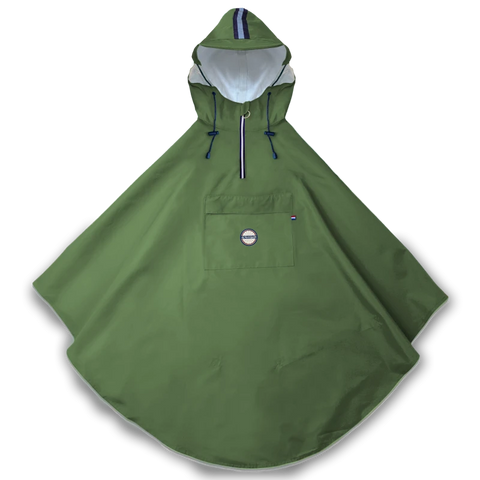 Cape de pluie vélo - polyester 100% recyclé - Cap Vert