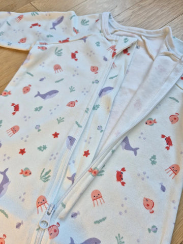 Pyjama bébé zippé - Comme un poisson dans l'eau